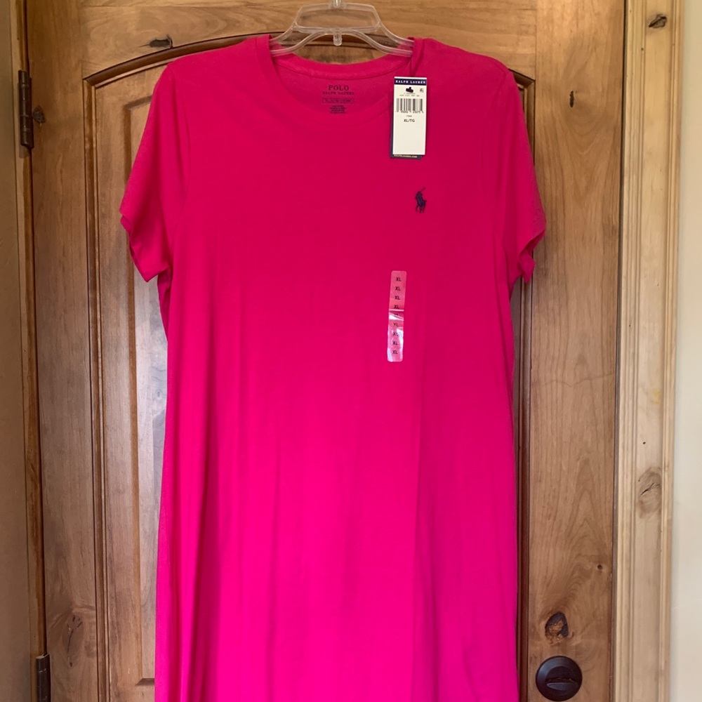 Ralph Lauren hot pink knit dress